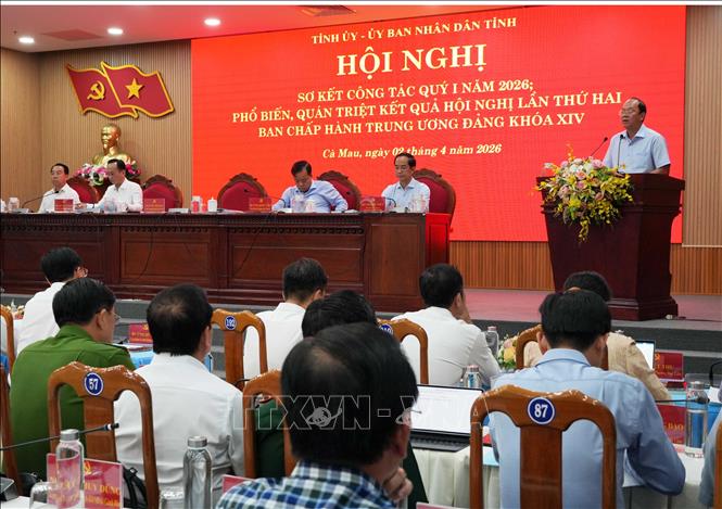 Bí thư Tỉnh ủy Nguyễn Hồ Hải phát biểu kết luận Hội nghị. Ảnh: Trung Hiếu-TTXVN