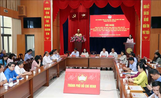 Quang cảnh Hội nghị tại điểm cầu chính. Ảnh: Xuân Khu-TTXVN