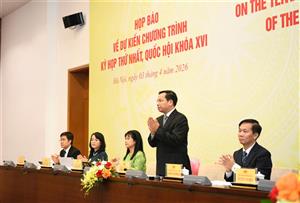 Ngày 6/4 sẽ khai mạc Kỳ họp thứ Nhất, Quốc hội khóa XVI