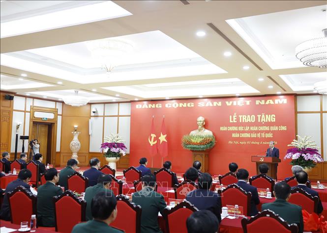 Tổng Bí thư Tô Lâm phát biểu. Ảnh: Thống Nhất - TTXVN