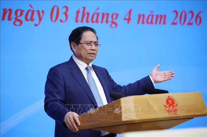 Thủ tướng Phạm Minh Chính, Trưởng Ban Chỉ đạo quốc gia về hội nhập quốc tế kết luận phiên họp của Ban Chỉ đạo. Ảnh: Dương Giang-TTXVN 