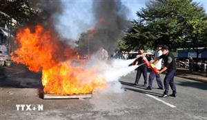 Định kỳ tổ chức tập huấn phương án xử lý tình huống cháy, nổ đối với khu dân cư