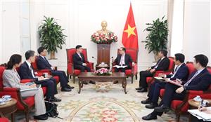 Bộ trưởng Ngoại giao Lê Hoài Trung tiếp Thứ trưởng Thứ nhất Bộ Ngoại giao Hàn Quốc Park Joon Yoo