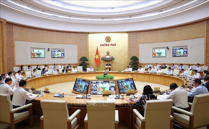 Phiên họp Chính phủ thường kỳ tháng 3 năm 2026 và Hội nghị Chính phủ trực tuyến với địa phương. Ảnh: Dương Giang-TTXVN 
