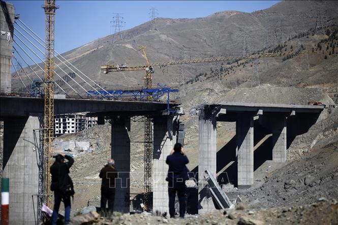 Ngoại trưởng Iran Seyed Abbas Araghchi trong cuộc họp báo tại Tehran, ngày 16/3/2026. Ảnh: THX/TTXVN