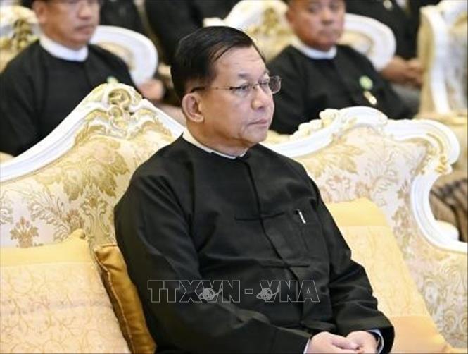 Ngày 3/4/2026, người đứng đầu chính quyền quân sự Myanmar, ông Min Aung Hlaing (ảnh), đã được bầu làm Tổng thống nước này trong cuộc bỏ phiếu tại Quốc hội, với ít nhất 293 phiếu ủng hộ trên tổng số 584 phiếu bầu, vượt ngưỡng đa số cần thiết. Ảnh: Kyodo/TTXVN  