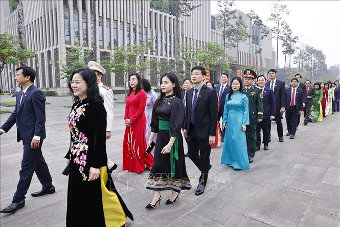 Đại biểu Quốc hội dự khai mạc Kỳ họp thứ Nhất, Quốc hội khóa XVI. Ảnh: Doãn Tấn - TTXVN