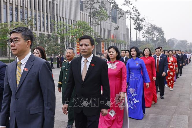 Đại biểu Quốc hội dự khai mạc Kỳ họp thứ Nhất, Quốc hội khóa XVI. Ảnh: Doãn Tấn - TTXVN