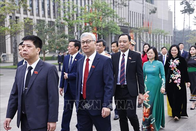 Đại biểu Quốc hội dự khai mạc Kỳ họp thứ Nhất, Quốc hội khóa XVI. Ảnh: Doãn Tấn - TTXVN