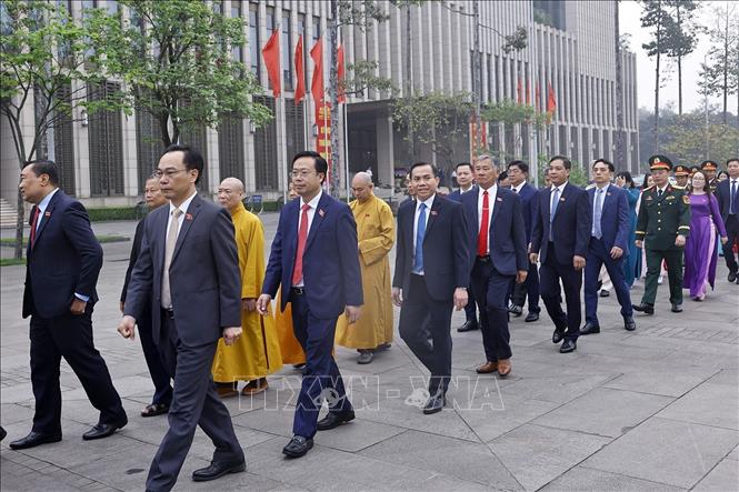 Đại biểu Quốc hội dự khai mạc Kỳ họp thứ Nhất, Quốc hội khóa XVI. Ảnh: Doãn Tấn - TTXVN