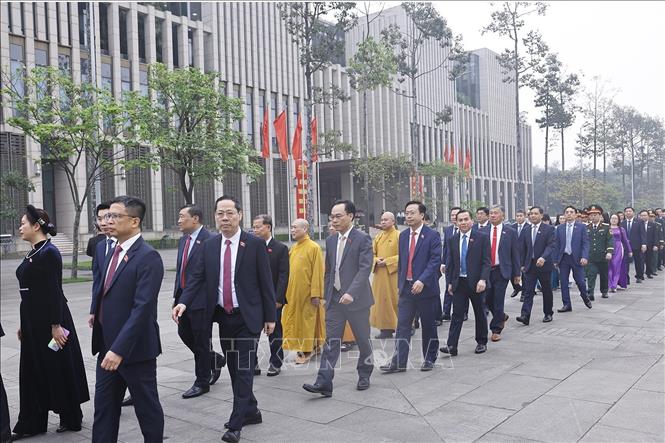 Đại biểu Quốc hội dự khai mạc Kỳ họp thứ Nhất, Quốc hội khóa XVI. Ảnh: Doãn Tấn - TTXVN