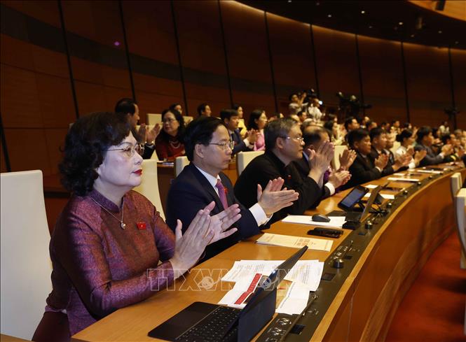 Đại biểu dự khai mạc Kỳ họp thứ Nhất, Quốc hội khóa XVI. Ảnh: Thống Nhất - TTXVN