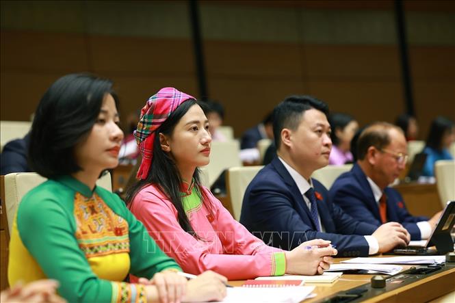 Các đại biểu tham dự phiên khai mạc Kỳ họp thứ Nhất, Quốc hội khóa XVI. Ảnh: Dương Giang - TTXVN
