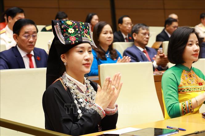 Các đại biểu tham dự phiên khai mạc Kỳ họp thứ Nhất, Quốc hội khóa XVI. Ảnh: Dương Giang - TTXVN
