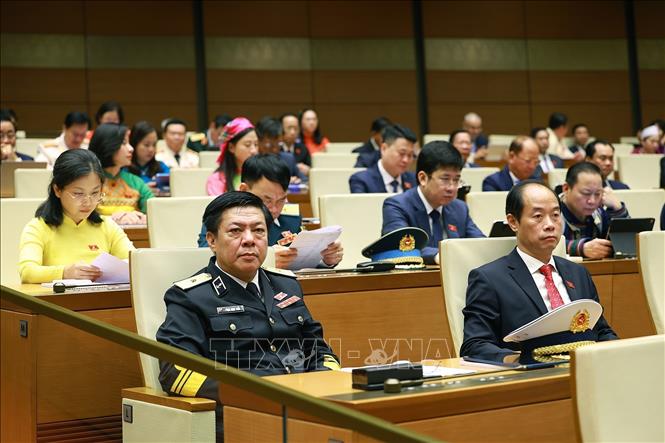 Các đại biểu tham dự phiên khai mạc Kỳ họp thứ Nhất, Quốc hội khóa XVI. Ảnh: Dương Giang - TTXVN
