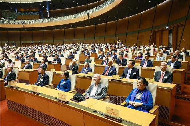 Các đại biểu tham dự phiên khai mạc Kỳ họp thứ Nhất, Quốc hội khóa XVI. Ảnh: Dương Giang – TTXVN
