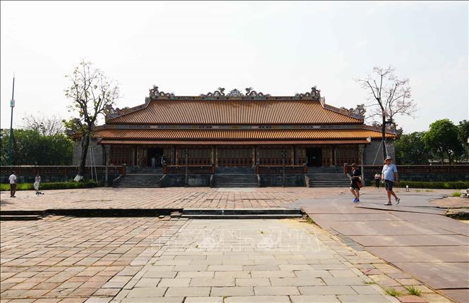 Đại Cung Môn - cổng chính của Tử Cấm Thành ở phía Bắc điện Thái Hòa - Đại Nội Huế sẽ được phục hồi. Ảnh: Nguyên Lý - TTXVN