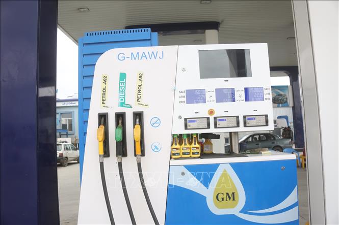 Một trạm xăng ở Kabul, Afghanistan. Ảnh: THX/TTXVN