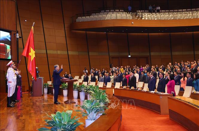 State President To Lam takes the oath of office. VNA Photo