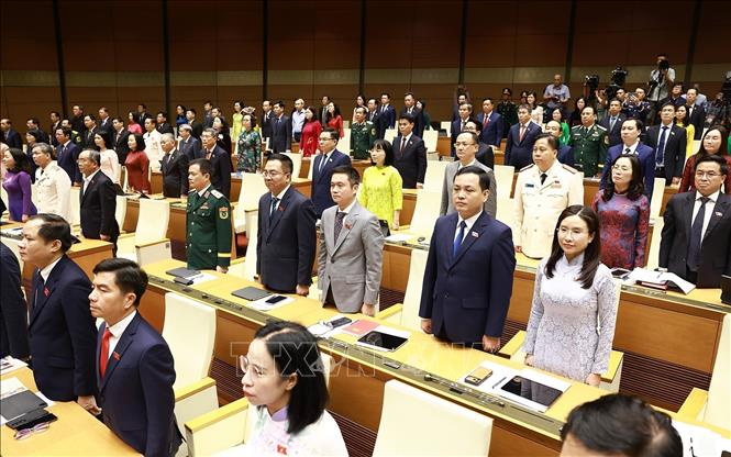 Các đại biểu Quốc hội tham dự Lễ tuyên thệ nhậm chức Chủ tịch nước Cộng hoà xã hội chủ nghĩa Việt Nam nhiệm kỳ 2026 - 2031. Ảnh: TTXVN