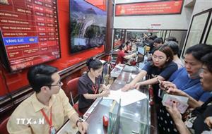 Giao dịch vàng tại Bảo Tín Minh Châu vẫn diễn ra bình thường