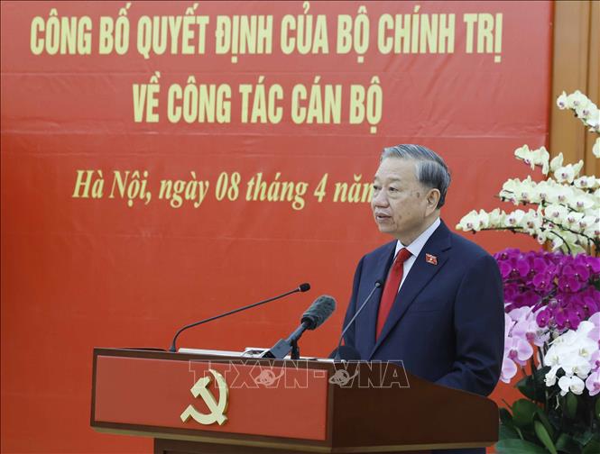 Tổng Bí thư, Chủ tịch nước Tô Lâm phát biểu giao nhiệm vụ. Ảnh: Thống Nhất – TTXVN