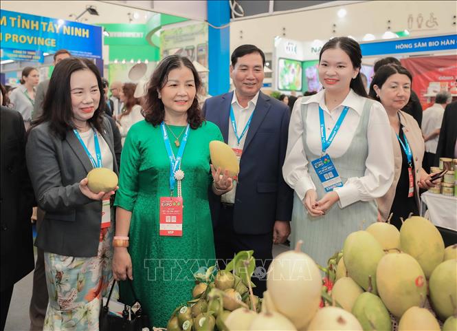 High-quality Vietnamese products, featuring regional specialties, attract many visitors and shoppers at the fair. VNA Photo: Phan Phương