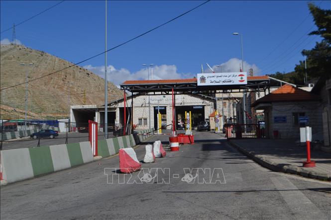Cửa khẩu biên giới Masnaa giữa Liban và Syria, ngày 6/4/2026. Ảnh: THX/TTXVN