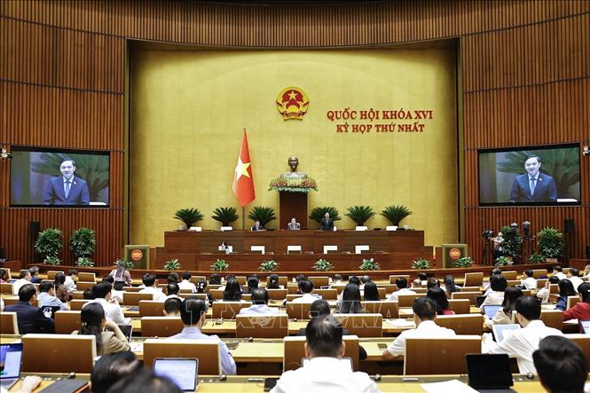 Phó Chủ tịch Quốc hội Nguyễn Khắc Định phát biểu. Ảnh: Doãn Tấn - TTXVN