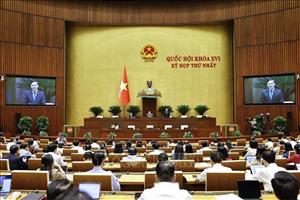 Quốc hội nghe tờ trình về 4 dự án luật