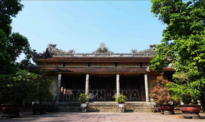 Chính điện chùa Báo Quốc, thành phố Huế. Ảnh: Nguyên Lý - TTXVN