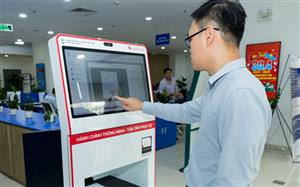 Agribank lan tỏa giá trị số từ mô hình Kiosk thông minh phục vụ hành chính công
