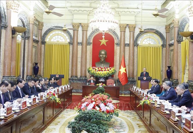 Tổng Bí thư, Chủ tịch nước Tô Lâm phát biểu tại lễ bàn giao. Ảnh: Thống Nhất – TTXVN