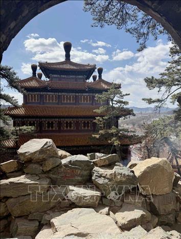 Toàn bộ ngôi chùa rất tráng lệ và cổ kính. Ảnh: Công Tuyên-PV TTXVN tại Trung Quốc