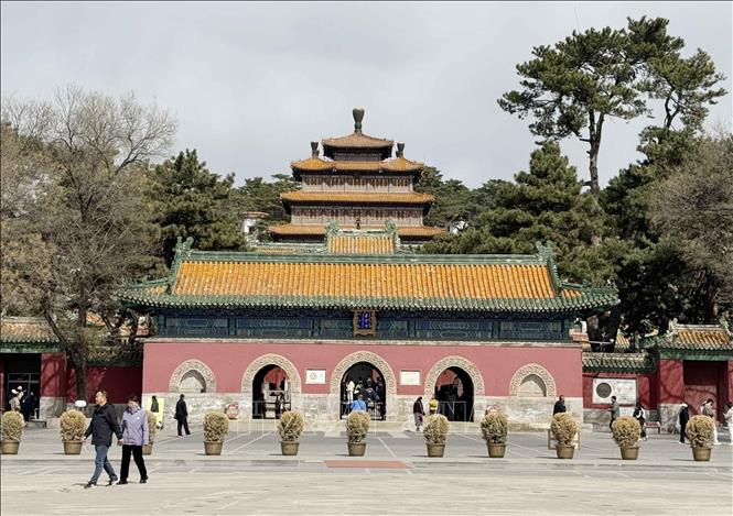 Toàn bộ ngôi chùa rất tráng lệ và có diện tích khoảng 23.000 m2. Ảnh: Công Tuyên-PV TTXVN tại Trung Quốc