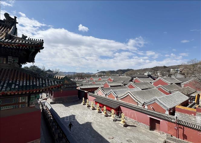 Toàn bộ ngôi chùa rất tráng lệ và có diện tích khoảng 23.000 m2. Ảnh: Công Tuyên-PV TTXVN tại Trung Quốc