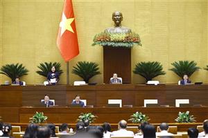 Ngày 10/4, Quốc hội tiếp tục thảo luận về kết quả phát triển kinh tế xã hội và các dự án Luật