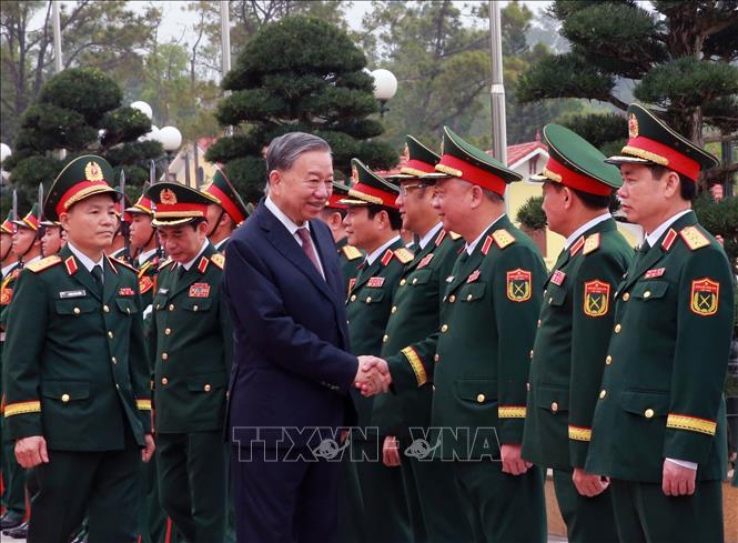 Tổng Bí thư, Chủ tịch nước Tô Lâm với các đại biểu. Ảnh: Trọng Đức - TTXVN