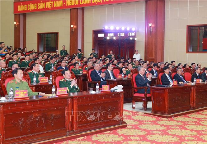 Tổng Bí thư, Chủ tịch nước Tô Lâm và các đại biểu dự buổi lễ. Ảnh: Trọng Đức - TTXVN