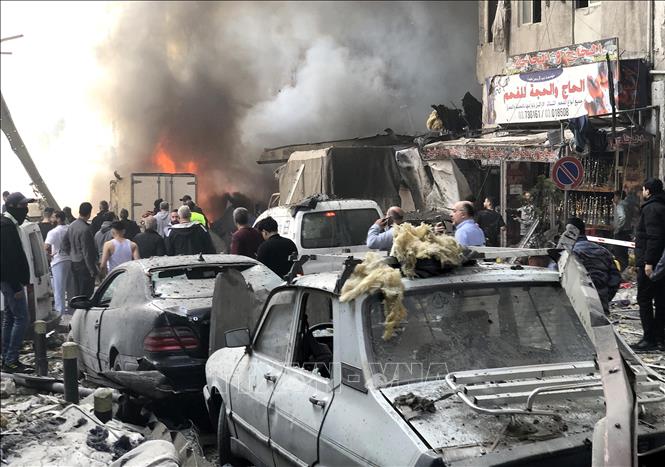 Ít nhất 254 người thiệt mạng và 1.165 người bị thương trong các cuộc không kích do Israel tiến hành nhằm vào Liban ngày 8/4/2026. Đây là các cuộc không kích quy mô lớn nhất kể từ khi xung đột với giữa Israel và Hezbollah bùng phát tháng trước và là ngày ghi nhận số thương vong cao nhất kể từ khi xung đột bùng phát ngày 2/3. Ảnh: THX/TTXVN