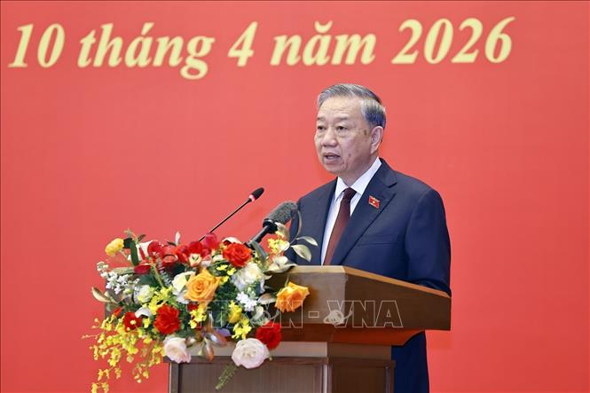 Tổng Bí thư, Chủ tịch nước Tô Lâm phát biểu giao nhiệm vụ. Ảnh: Doãn Tấn - TTXVN