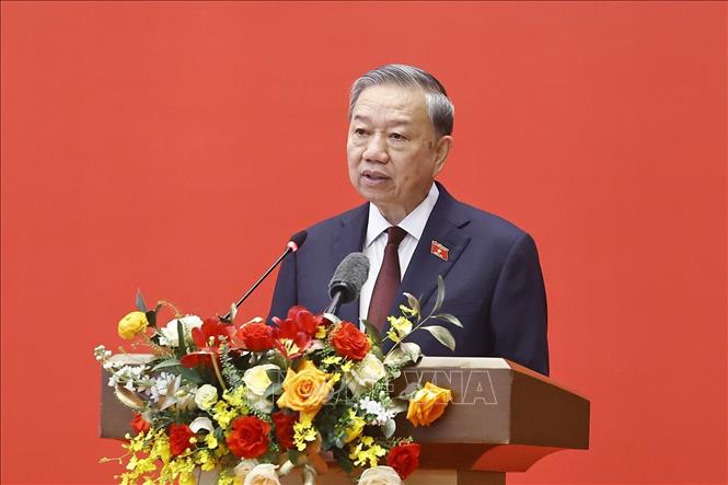 Tổng Bí thư, Chủ tịch nước Tô Lâm phát biểu giao nhiệm vụ. Ảnh: Doãn Tấn - TTXVN