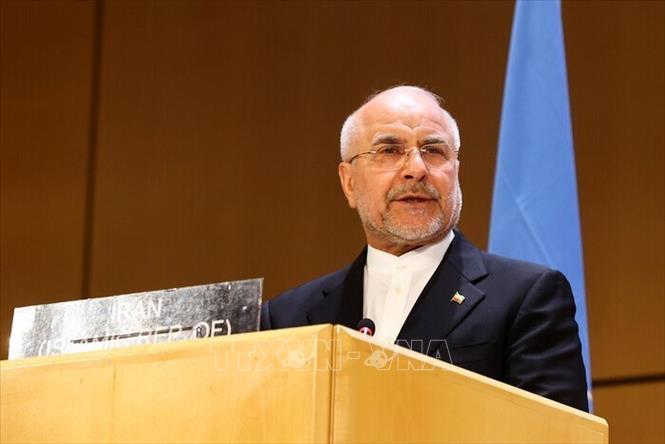 Chủ tịch Quốc hội Iran Mohammad Baqer Qalibaf. Ảnh: IRNA/TTXVN