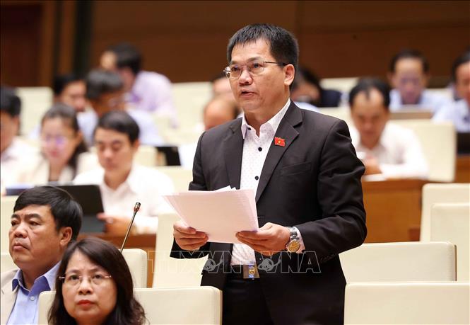 Đại biểu Quốc hội tỉnh Lâm Đồng Dương Khắc Mai phát biểu. Ảnh: Văn Điệp - TTXVN 