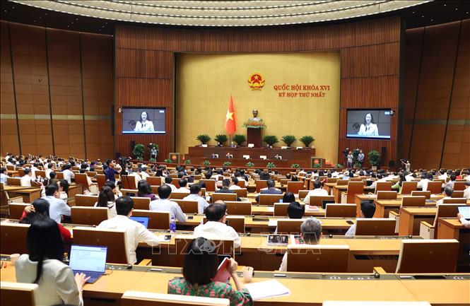 Quốc hội thảo luận 3 dự án luật về Hộ tịch, Công chứng và Trợ giúp pháp lý. Ảnh: Văn Điệp - TTXVN 