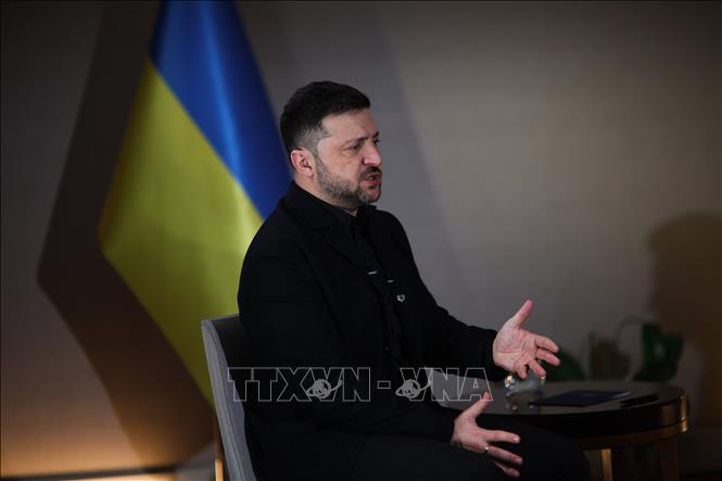 Tổng thống Ukraine Volodymyr Zelensky. Ảnh: PAP/TTXVN