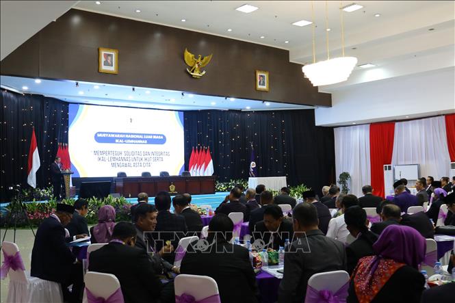 Học viện Tự cường Dân tộc Indonesia (Lemhannas) đã khai mạc Hội nghị Quốc gia bất thường năm 2026. Ảnh: Minh Thái - PV TTXVN tại Indonesia 