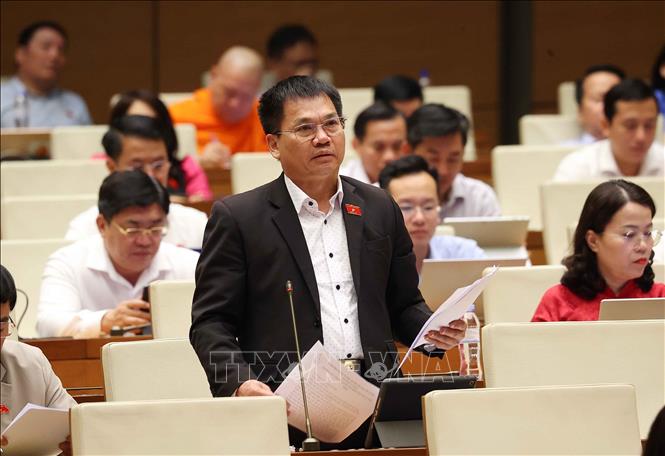 Đại biểu Quốc hội tỉnh Lâm Đồng Dương Khắc Mai phát biểu. Ảnh: Văn Điệp - TTXVN 