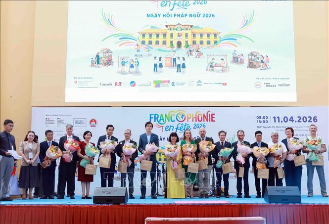 Quang cảnh chương trình khai mạc Ngày hội Pháp ngữ 2026. Ảnh: Xuân Khu-TTXVN