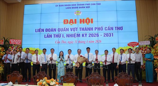 Ra mắt Ban chấp hành nhiệm kỳ 2026 – 2031 gồm 22 thành viên. Ảnh: Hồng Thái - TTXVN